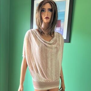 🤎🤎NWT LOFT Relaxed Tan and Brown Dolman Sleeve Top🤎🤎